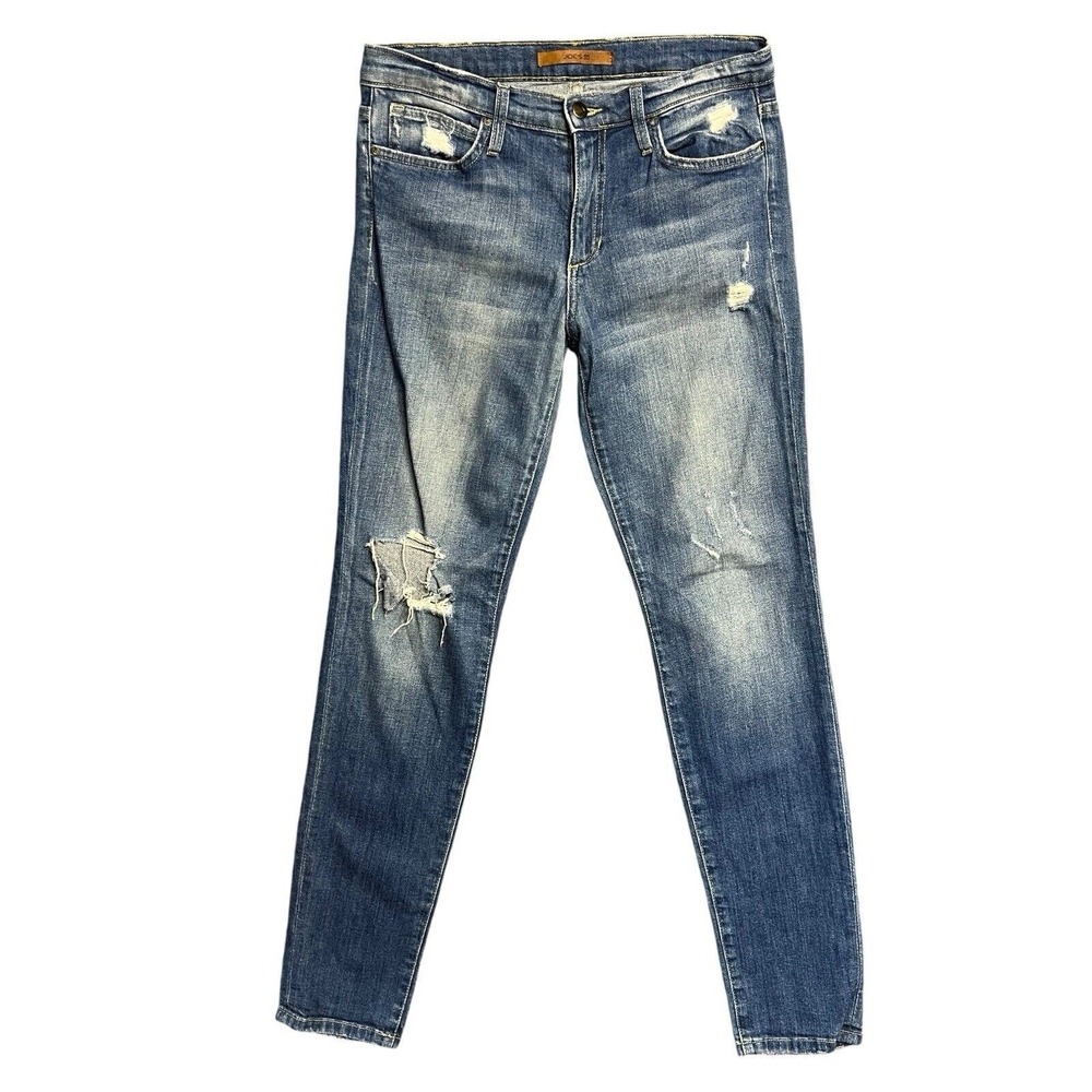 Joe's Jeans W29‎ Blue Denim Skinny Ankle Distressed Ripped Vintage Casual Chic